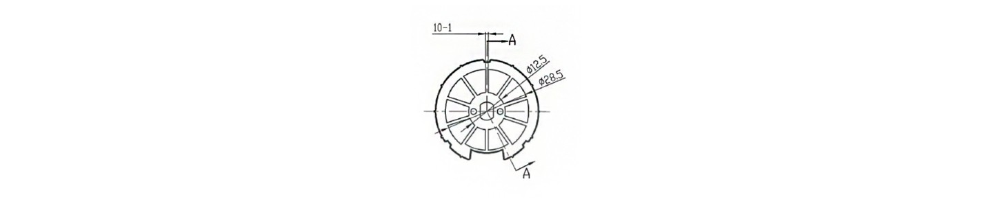 ROUE D’ENTRAÎNEMENT OGIVE RE BATTERY 38 MM POUR MOTEUR Ø25/28 MM