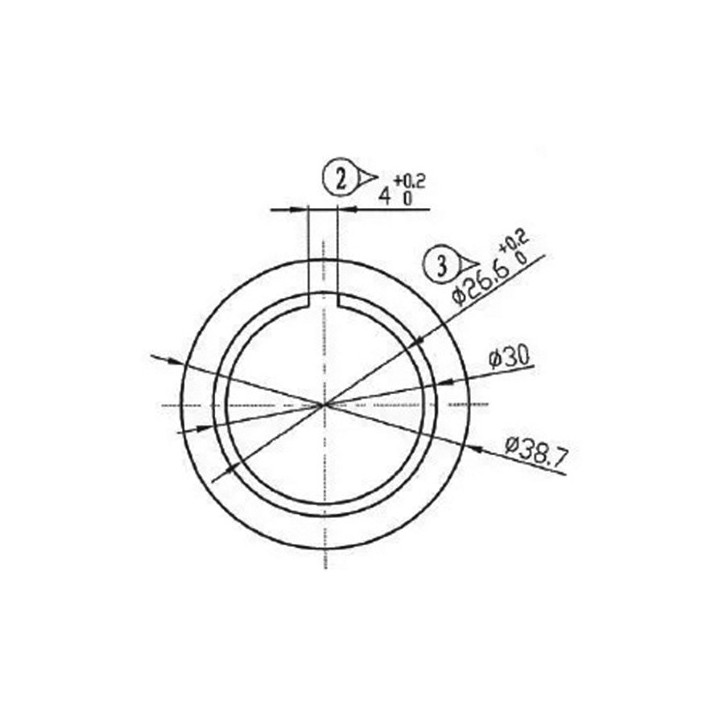 38 MM RE BATTERY OGIVE CROWN FOR Ø25/28 MM MOTOR