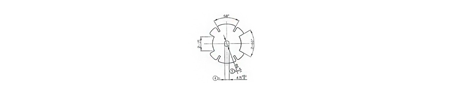 43 MM RE BATTERY OGIVE DRIVE WHEEL FOR Ø25/28 MM MOTOR