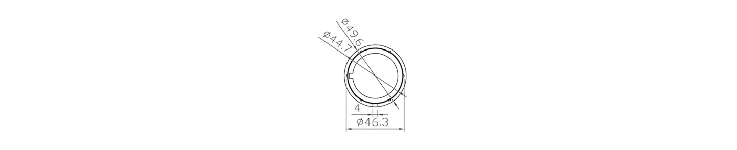 ADAPTATEUR MOTEUR 35 MM / COURONNE 50 R–58 RR