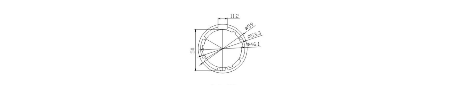 COURONNE OGIVE 56 MM
