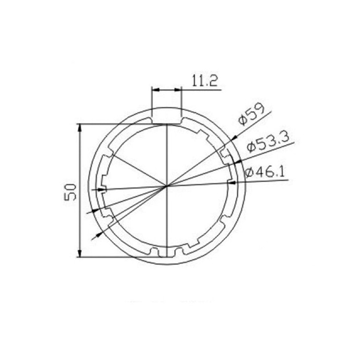 COURONNE OGIVE 56 MM