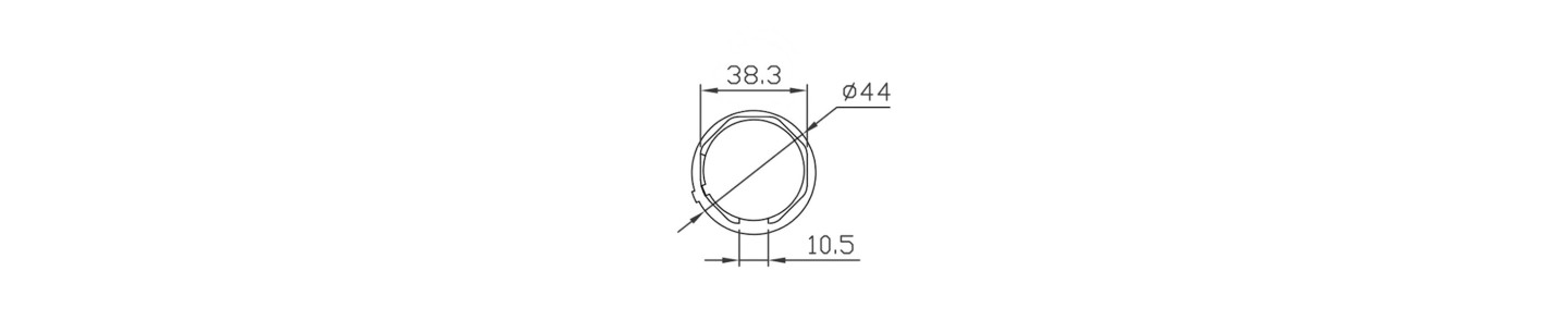 COURONNE OCTOGONALE 40 MM