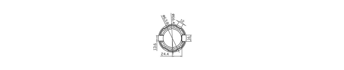 COURONNE OCTOGONALE 70 MM