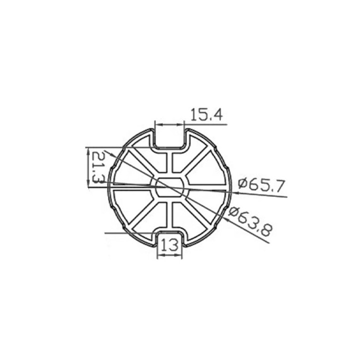 70 MM CENTRED OGIVE DRIVE WHEEL