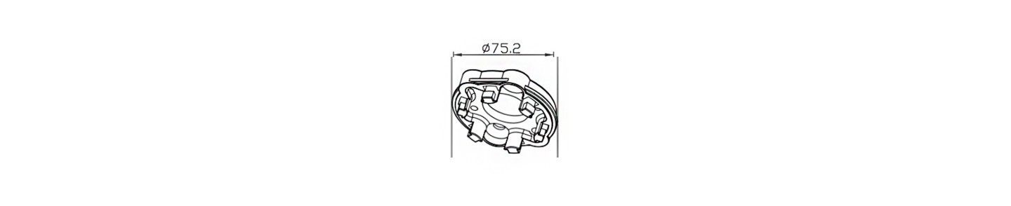 ALUMINIUM ROLLER SHUTTER BOX BRACKET FOR TRONIC PLUS / BIDI MOTORS