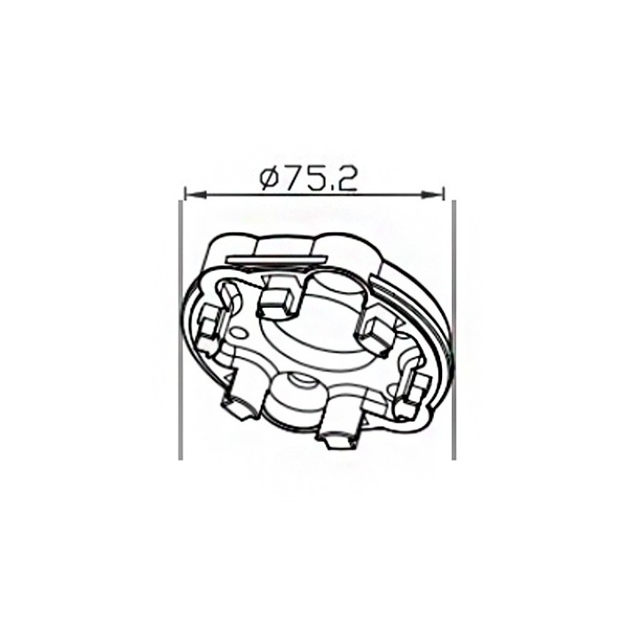 ALUMINIUM ROLLER SHUTTER BOX BRACKET FOR TRONIC PLUS / BIDI MOTORS