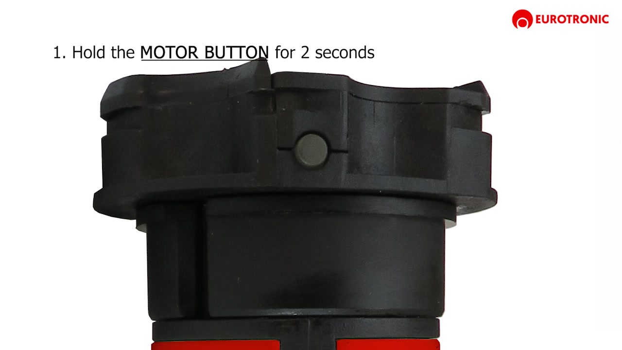 Add or remove additional transmitter from the motor head bidipower awning