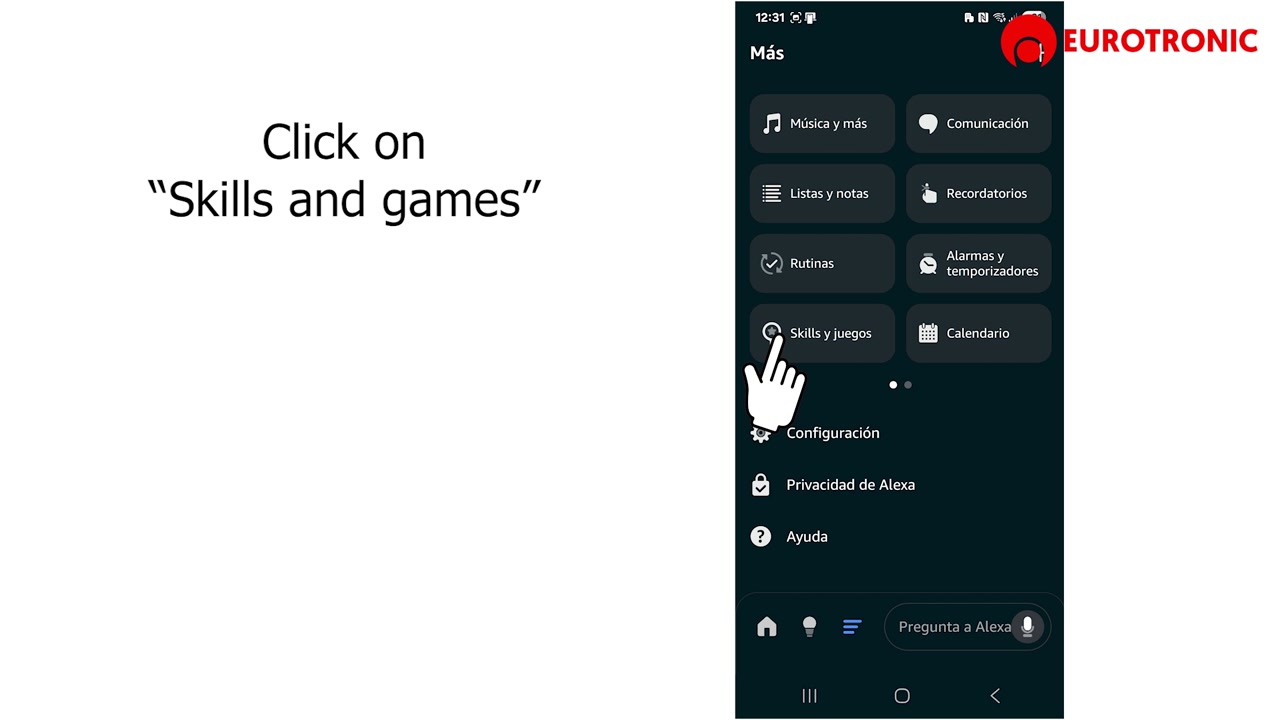Connect eurotronic app to alexa (EN)