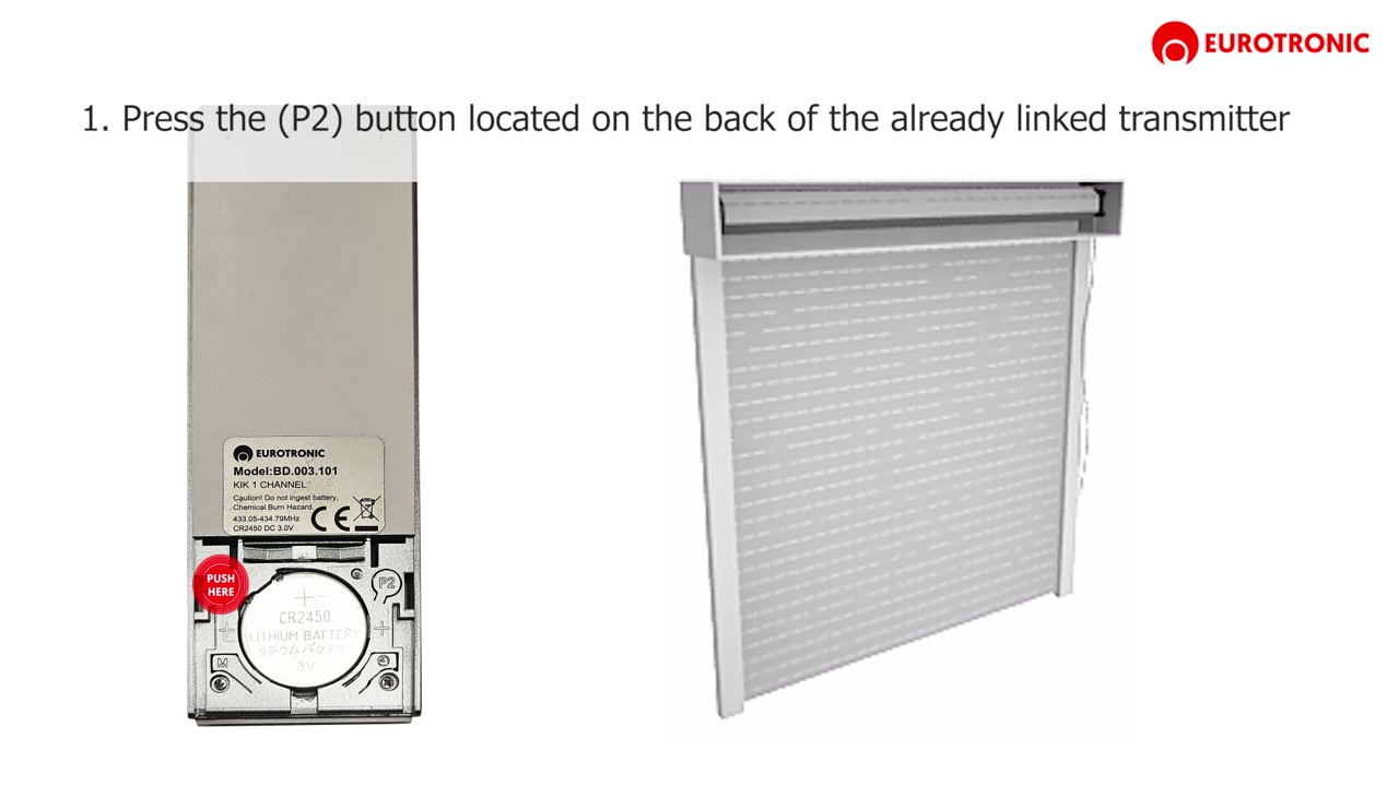 Link or delete an additional transmitter blind
