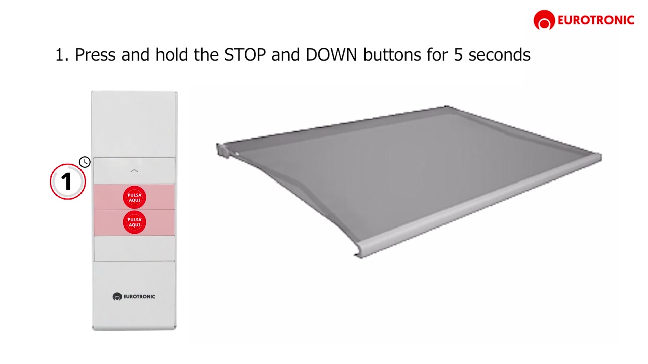 Modify lower limit switch awning