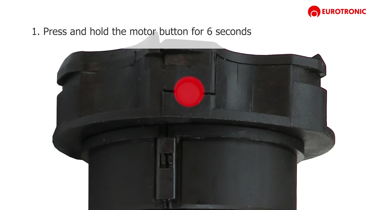 Radio lock mode battery blind