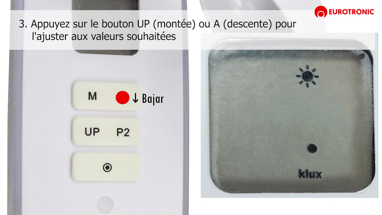 Configurer valeurs soleil et vent