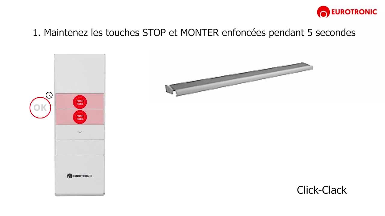Modifier fin de course superieure store