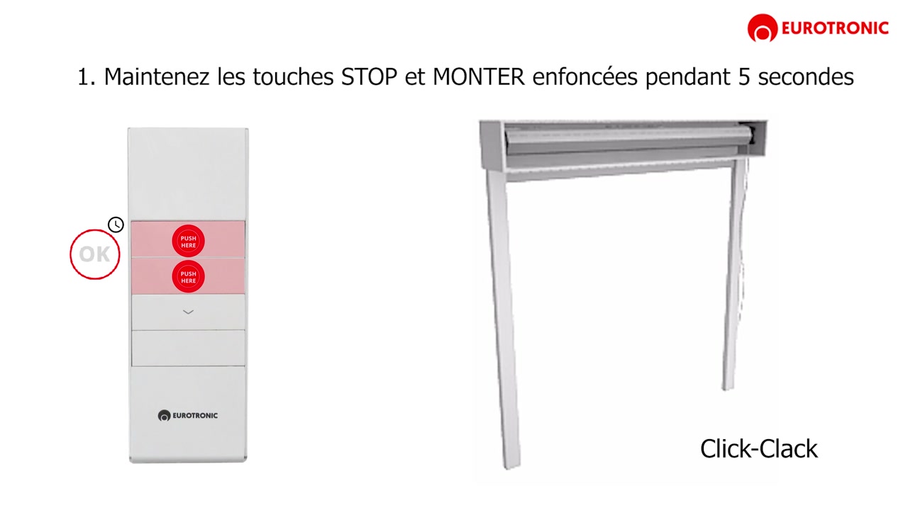 Modifier fin de course superieure volet