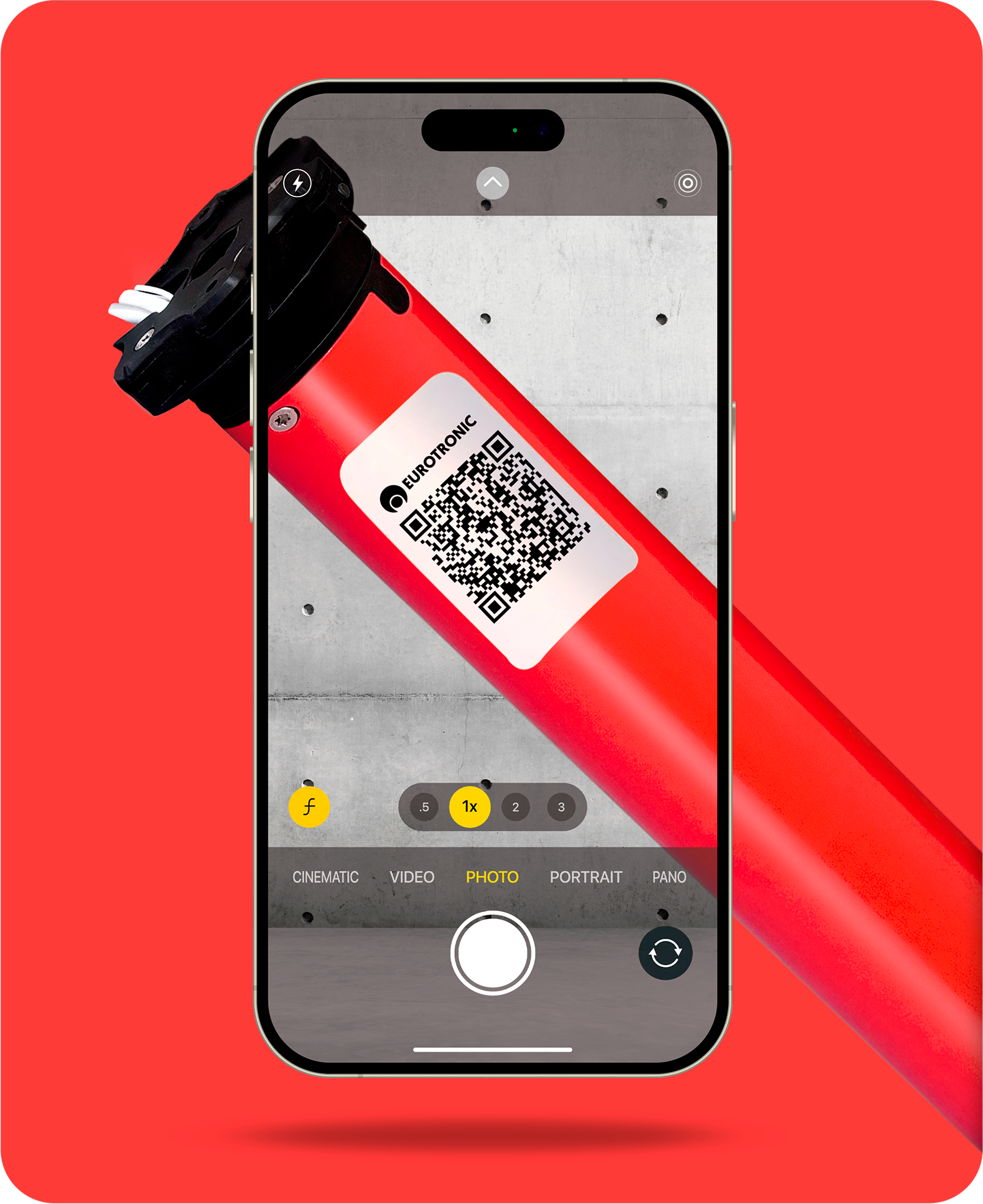 Escaneo QR de motor Eurotronic desde móvil